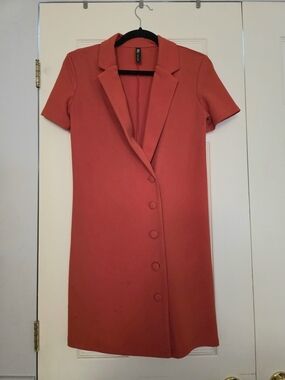 Zara Short-Sleeve Button Front Dress
